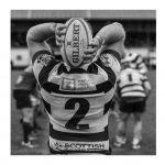 Heriots Michael Liness prepares for a line our throw in.FOSROC Super 6 match between Heriot's Rugby and Boroughmuir Bears at Goldenacre, Edinburgh on 09/10/2021. (Photo: 39 Design Photography)