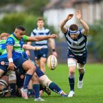 Image taken during the FOSROC Super6 rugby match between Heriot’s Rugby and Boroughmuir Bears at Goldenacre, Edinburgh, Scotland on 16 October 2021.