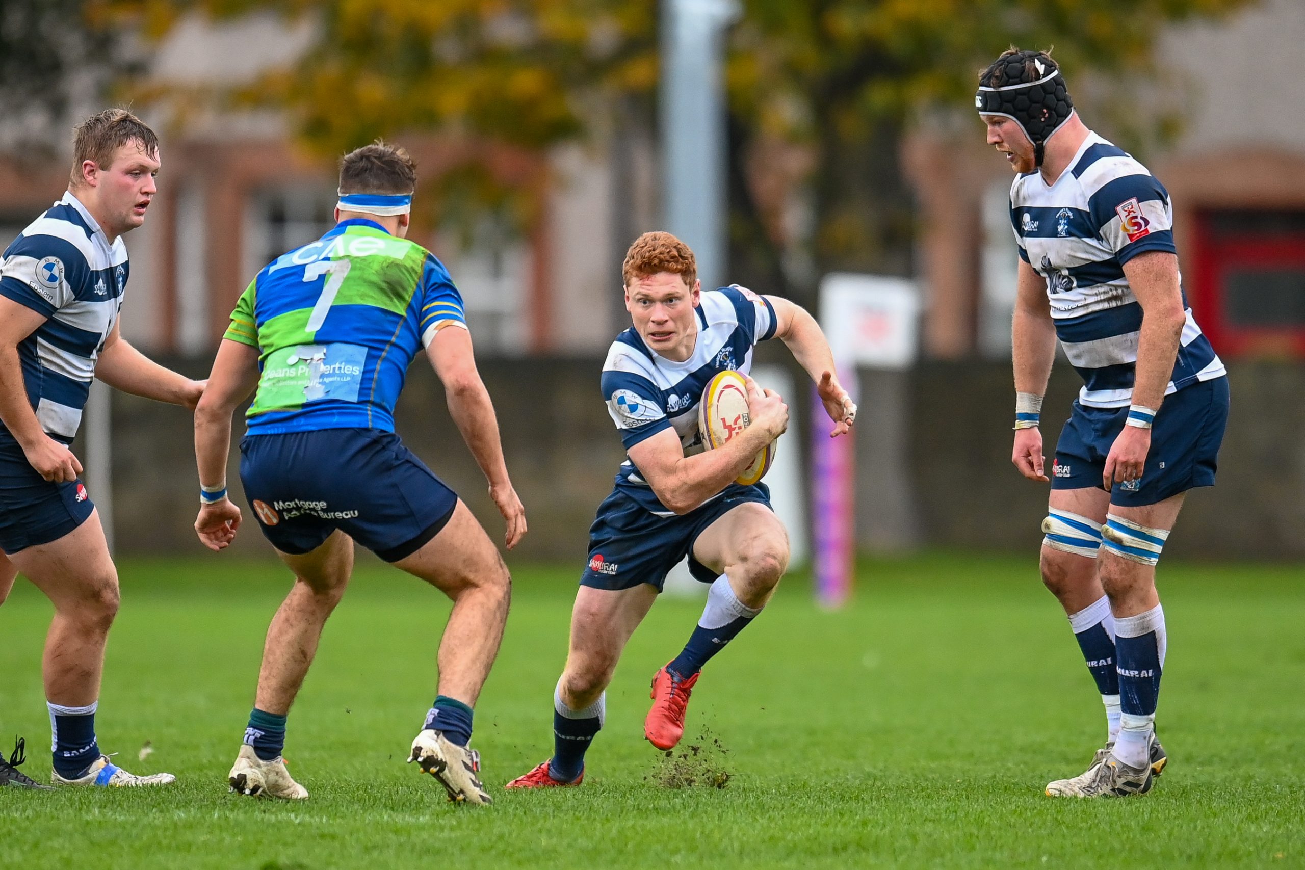 Image taken during the FOSROC Super6 rugby match between Heriot’s Rugby and Boroughmuir Bears at Goldenacre, Edinburgh, Scotland on 16 October 2021.