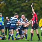 Image taken during the FOSROC Super6 rugby match between Heriot’s Rugby and Boroughmuir Bears at Goldenacre, Edinburgh, Scotland on 16 October 2021.