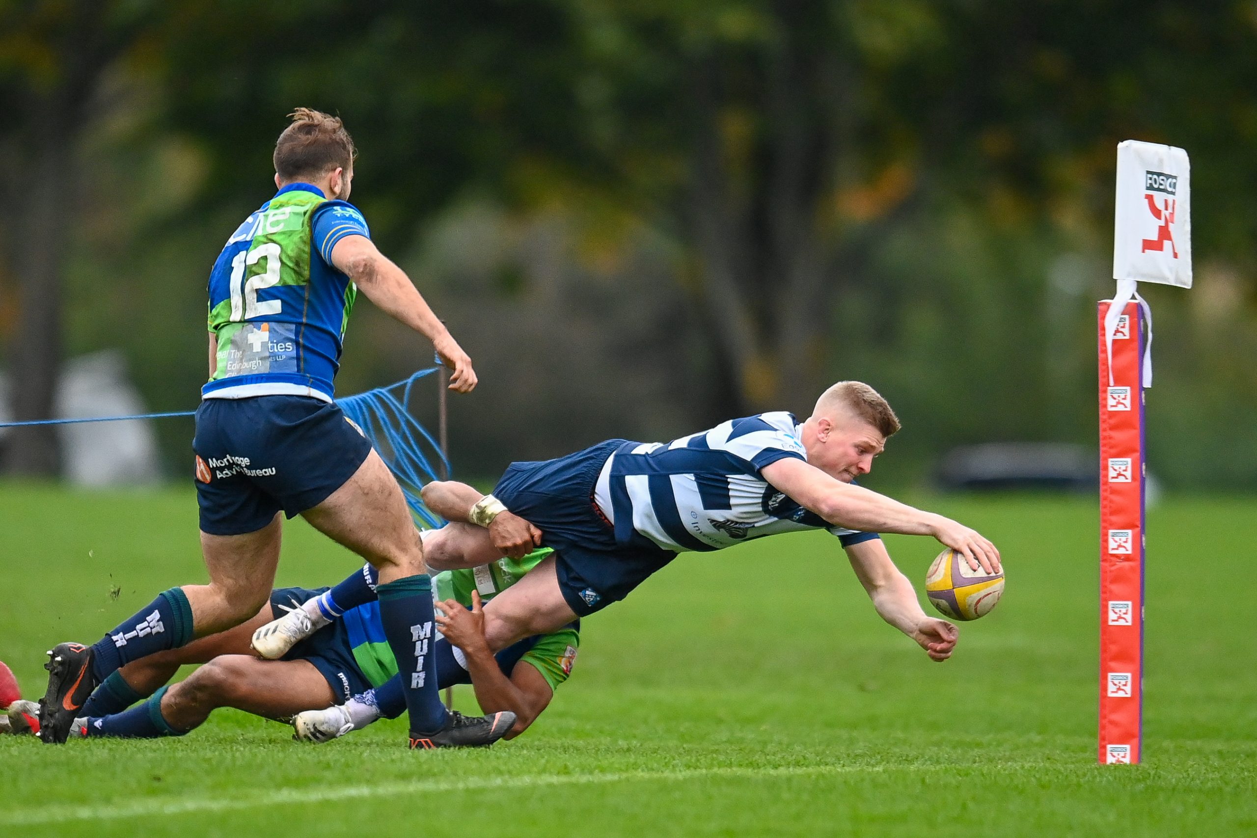 Image taken during the FOSROC Super6 rugby match between Heriot’s Rugby and Boroughmuir Bears at Goldenacre, Edinburgh, Scotland on 16 October 2021.