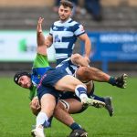 Image taken during the FOSROC Super6 rugby match between Heriot’s Rugby and Boroughmuir Bears at Goldenacre, Edinburgh, Scotland on 16 October 2021.